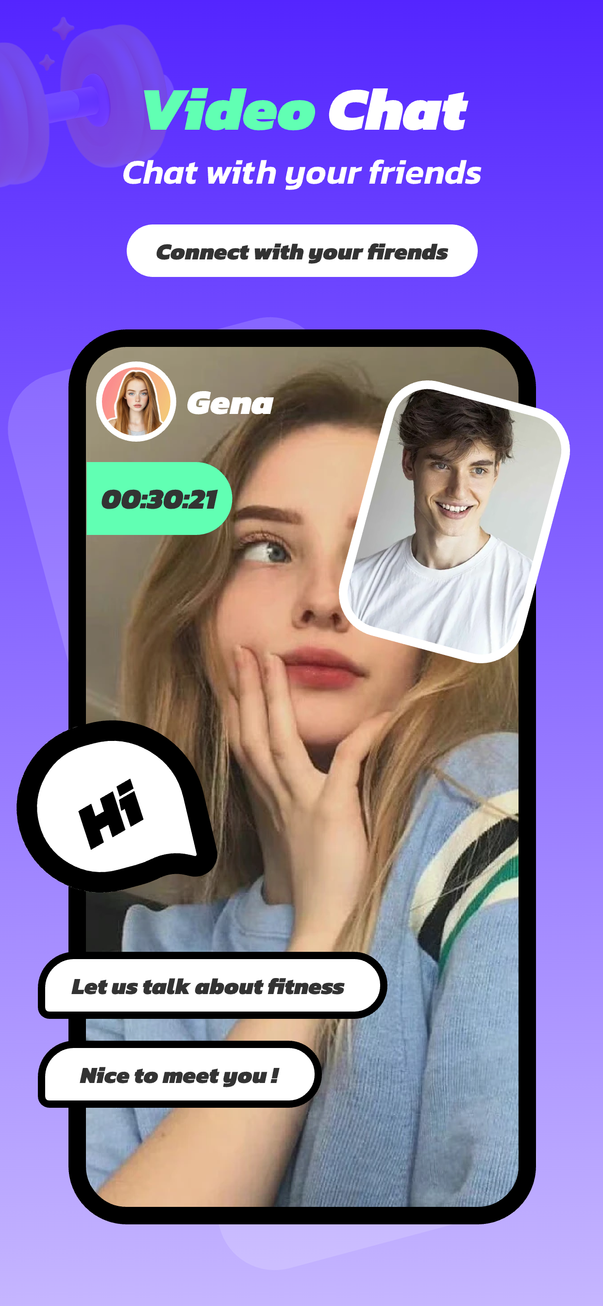 Siso video call screen